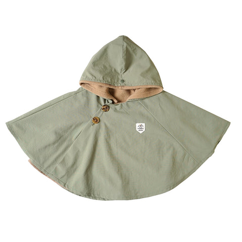 3wayベビーマント カーキ×ベージュ